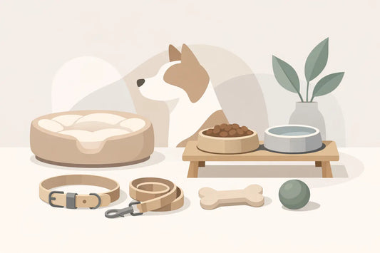 Minimalistisches Hundezubehör mit Stil