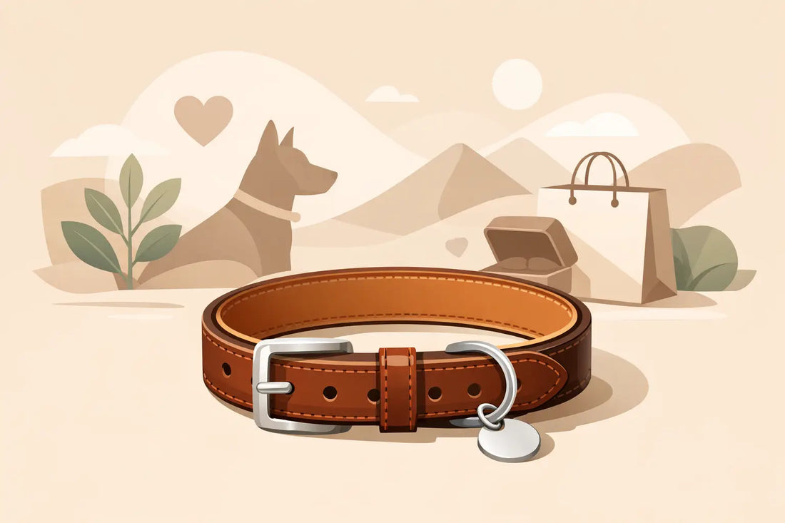 Stylisches Hundehalsband aus Leder wählen